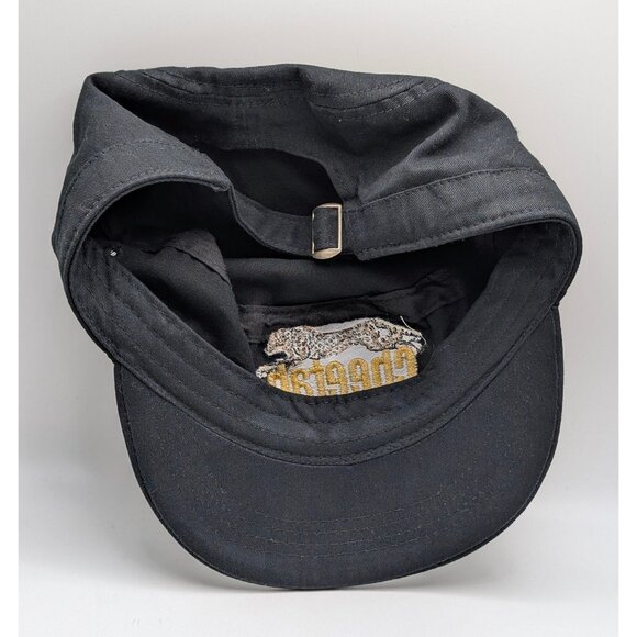 Cheetah Conservation Fund Military Cap Hat Adjustable Strap Back Black Animal - Picture 4 of 5